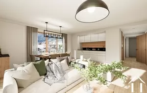 Nice 2 bedroom flat on the top floor of a new residence chamonix-mont-blanc Ref # C4915 - B404 
